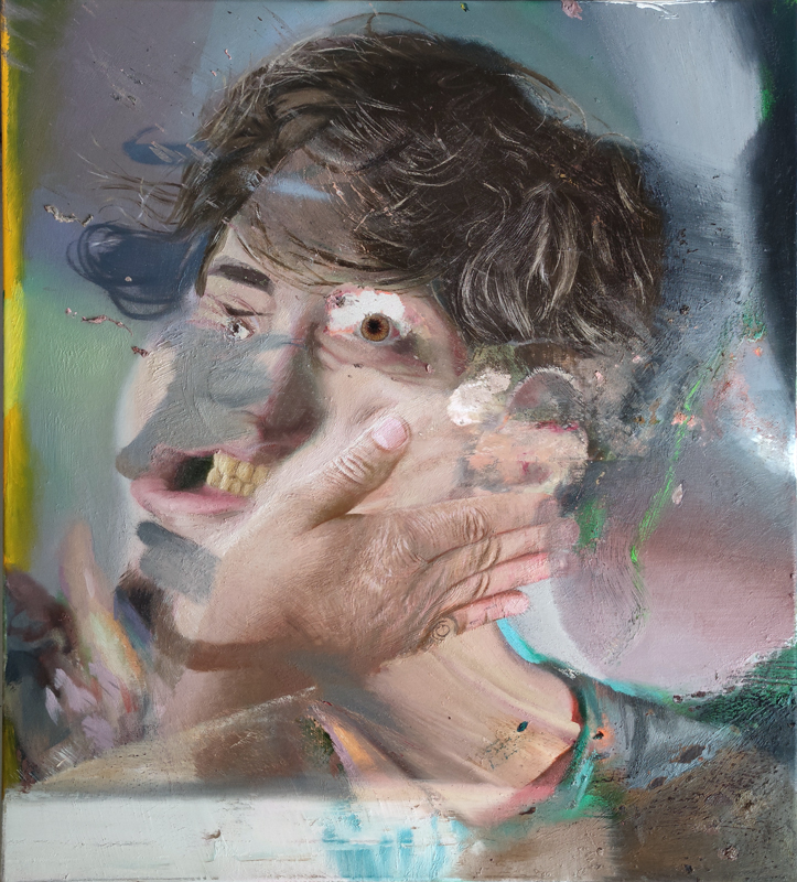 slap II, 2020 oil on canvas 90x80 cm