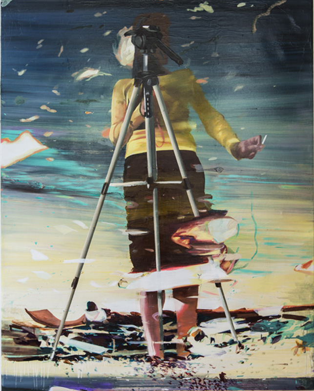 Emozione contagiosa 2014 Acrrylic on canvas, 210x 160 cm