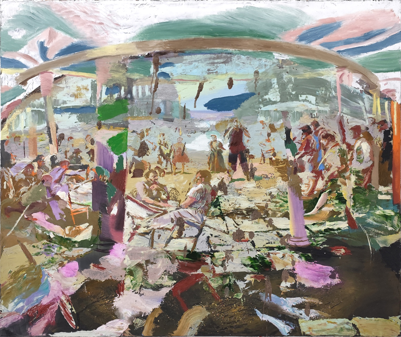 No bars Enquire 2025 Oil on canvas 100 x 120 cm